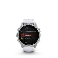 Garmin Fenix 8 Smartwatch 43 mm, AMOLED, silver with Whitestone silicone band (0100290300)