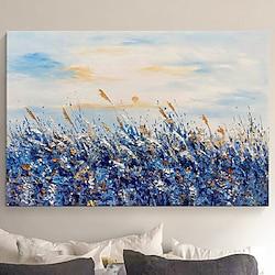 3D Thick painting handmade Landscape Painting Art Hand Painted Knife Landscape Oil Painting Canvas Wall Art Abstract Flower painting Artwork for Living Room bedroom hotel wall decoration Lightinthebox