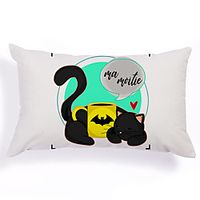Double Side Cushion Cover 1PC Soft Decorative Square Throw Pillow Cover Cushion Case Pillowcase for Sofa Bedroom Superior Quality Machine Washable Lightinthebox - thumbnail