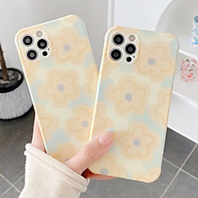 Phone Case For Apple Back Cover iPhone 12 Pro Max 11 SE 2020 X XR XS Max 8 7 Shockproof Dustproof Graphic Flower TPU miniinthebox