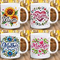 1pc Gifts For Mom I Love My Mom Coffee MugBirthday Gifts For Women Baby Gift For Mom Funny Mug Funny Gift Tea Cup 11oz Ceramic Coffee Mug Double-sided Design Drinkware Home Decor Lightinthebox