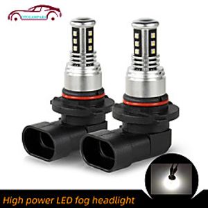OTOLAMPARA 2PCS Import ZES Chip Car LED Fog Light Bulb HB4 30W 5500K White Color 4 Sides Lightness Inset Driver Design LED Foglight Bulb 9006 IP68 Waterproof miniinthebox