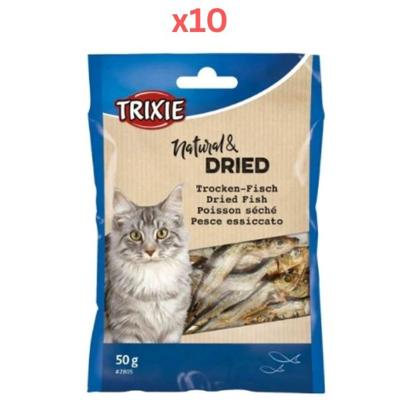 Trixie Dried Fish Cat Treats 50G (Pack of 10) Trixie Dried Fish Cat Treats 50G (Pack of 10)