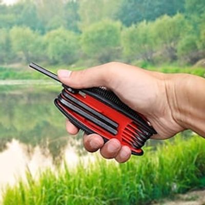 1pc 9-In-1 Hex Torque Wrench Tool, Portable Folding Allen Wrench, Key Spanner Allen Wrench, Bike Repairing Tools For Basic Home Repair And General Applications miniinthebox