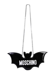 Bat Black Polyurethane Shoulder Bag