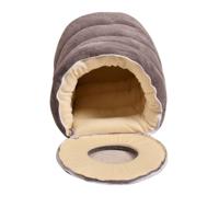 Pets Club Pet Bed Tunnel Made With Cotton For Dogs & Cats 50X33Cm -medium - Grey