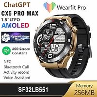 Smart Watch HK5 HERO 1.5inch Men AMOLED HD Screen Compass NFC Bluetooth Call GPS Tracker Health Monitoring Wireless Charging Smartwatch Lightinthebox - thumbnail