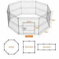 Woofy Metal Foldable Pet Play Pen With Door 61X61CM