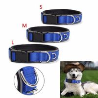 Adjustable Dog Collars Pet Neck Buckle Night Visibility Reflective