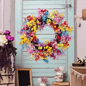 New products spring garland spring artificial flowers festival colorful small flower garland garden hanging door knocker door hanging Lightinthebox