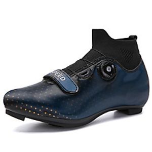Men's Trainers Athletic Shoes Comfort Shoes Sporty Athletic Cycling Shoes PU Non-slipping Blue Gray Rainbow Fall miniinthebox