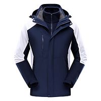 Women's Men's Hiking 3-in-1 Jackets Ski Jacket Hiking Fleece Jacket Polar Fleece Winter Outdoor Thermal Warm Windproof Quick Dry Lightweight Hoodie Windbreaker Trench Coat Skiing Ski  Snowboard Lightinthebox - thumbnail