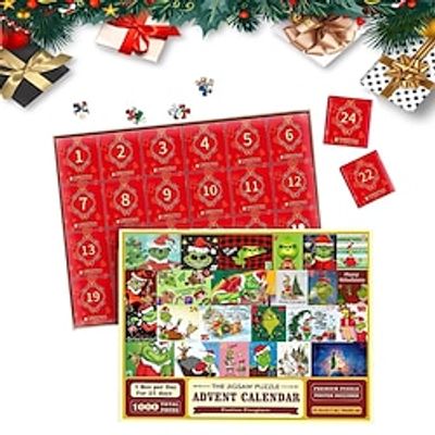 Christmas Children's Gift Green Plush Doll  Puzzle Toy Christmas Adventure Blind Box Toy Puzzle Lightinthebox