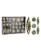 Homesmiths Christmas Hangdeco Set of 31 Green Assorted 1 Piece