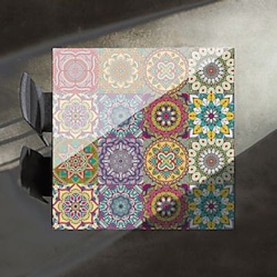 10pcs Moroccan Style Tile Stickers Peel And Stick Self-Adhesive Removable Moroccan Tile Splashback For Kitchen Furniture Stairs Glued Tiles 1515cm miniinthebox