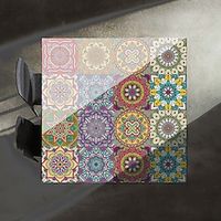 10pcs Moroccan Style Tile Stickers Peel And Stick Self-Adhesive Removable Moroccan Tile Splashback For Kitchen Furniture Stairs Glued Tiles 1515cm miniinthebox - thumbnail