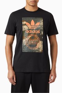 Camouflage Graphic Print T-Shirt