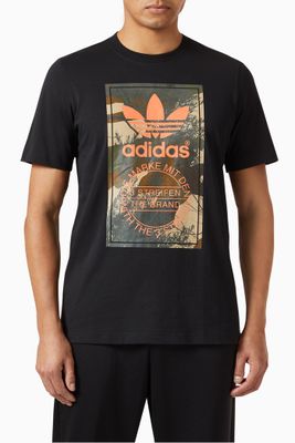 Camouflage Graphic Print T-Shirt