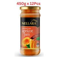 Nellara Apricot Jam 450Gm Bottle (Pack of 12)