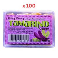 Ding Dong Tamarind Candy Sweet 100G Pack of 100