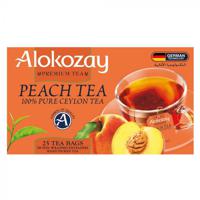 Alokozay Peach Tea - 25 Tea Bags In Foil Wrapped Envelopes