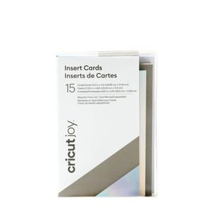 Cricut Joy Insert Cards Small - Grey/Silver/Holographic (15 Cards)