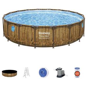 Bestway Pool Set Power Steel Vista Brown 549X122Cm - 56977