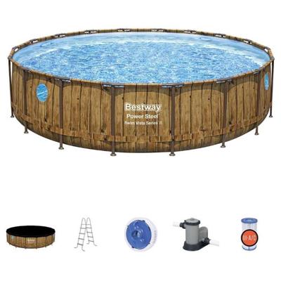 Bestway Pool Set Power Steel Vista Brown 549X122Cm - 56977