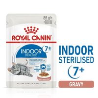 Royal Canin Feline Health Nutrition Indoor 7+ Adult Sterilised Gravy Wet Food Pouches Cat Wet Food