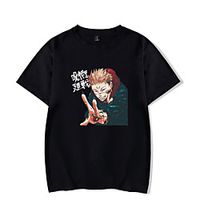 Inspired by Jujutsu Kaisen Yuji Itadori Cosplay Costume T-shirt Polyester / Cotton Blend Graphic Prints Printing Harajuku Graphic T-shirt For Women's / Men's miniinthebox - thumbnail