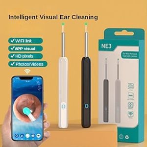 Wi-Fi Visible Wax Elimination Spoon, WiFi HD 1080P Ear Cleaner, Ear Cleaner with Camera, Otoscope Endoscope Ear Wax Cleaner, Otoscope Earwax Removal Kit Lightinthebox
