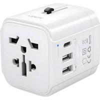 Travel Adp USB-C and 2xUSB-A Ports - Wht (PA-TA01 WHITE)