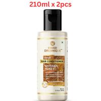 Khadi Organique Shikakai & Honey Hair Conditioner(SLS & parabeen Free) 210ml (Pack Of 2)