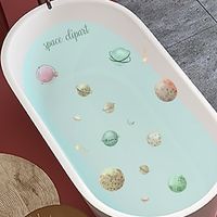 6Pcs Anti Slip Bathtub Stickers, Cartoon Planet Pattern Stickers, Bathroom Stickers, Waterproof Frosted Bathtub Stickers. Lightinthebox - thumbnail