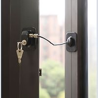 Window Door Safety Lock Cable Restrictor for Baby Child, Safety Locks Anti-Theft Security Lock Protection Lock Buckle Cable Catch Wire for Door Cabinet Drawer Self Adhesive miniinthebox - thumbnail