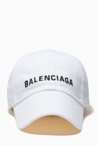 Logo Embroidered Baseball Hat in Cotton Twill