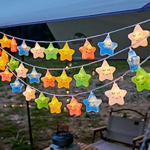 Cute Star Clouds Led String Lights Fariy Street Garland Christmas Patio Room Lighting Wedding DIY Decor Noel New Year Lightinthebox