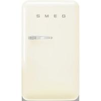 Smeg Single Door Refrigerator Cream, 122L (FAB10RCR6)