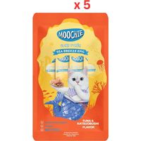 Moochie Sea Breeze Epic Tuna & Katsuobushi Flavor 15G Pouch (Pack Of 5)