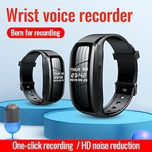 Digital Voice Recorder D5  4 To 32GB Portable Digital Voice Recorder Recording LED Display USB Charger Ports Rechargeable Touch Screen for Business Speech Meeting Learning Lectures Lightinthebox
