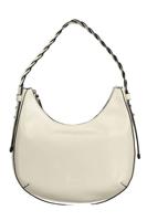 Byblos Chic Contrasting Detail White PVC Handbag - BY-12683