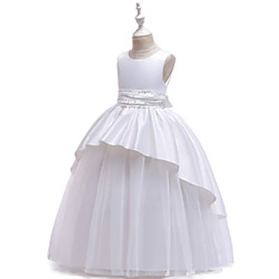Princess Cosplay Costume Costume Girls' Movie Cosplay Christmas New Year's White Red Orange Dress Christmas Halloween Children's Day Polyester  Cotton Lightinthebox