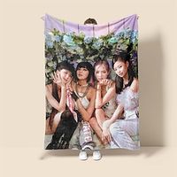 Blackpink Pattern Soft Throws Blanket,Novelty Flannel Throw Blankets Warm Printed All Seasons Gifts Home Decor Big Blanket Lightinthebox - thumbnail