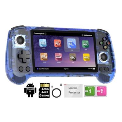 Anbernic RG556 Retro Handheld Game Android 13, Handheld Game With 5.48 inch Touch OLED Screen - Blue