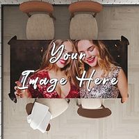 Custom Tablecloth Personalized Rectangular Tablecloth Water Resistance Antiwrinkle Spillproof Soft Jacquard Customized Table Cover for Dining Room, Buffet Banquet Parties and Holiday Dinners Lightinthebox - thumbnail