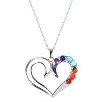 Heart Pendant Chakra Necklace