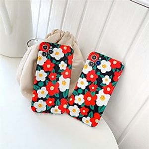 Phone Case For Apple Back Cover iPhone 12 Pro Max 11 SE 2020 X XR XS Max 8 7 Shockproof Dustproof Pattern Flower TPU Lightinthebox