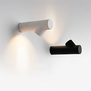 Led Wall Lighting,Ideas Metal Glass Bedside Flush Wall Sconce In Black/White,7W 10W And Suitable For Corridor Garage Lighting,Warm WhiteWhiteNeutral Light IP65 85-265V Lightinthebox