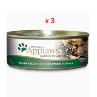 Applaws Cat Tuna with Seaweed Tin 156G (UAE Delivery Only) (Pack Of 3) Applaws Cat Tuna with Seaweed Tin 156G (UAE Delivery Only) (Pack Of 3)
