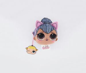 Kitty Queen Fulky Purse  Pink/Brown/Indigo Combo